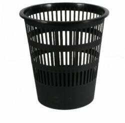 DONAU Coș cu nervuri din plastic, 12 ℓ, negru Cos de gunoi