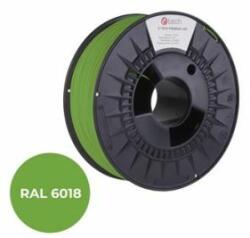 Compatible Snur de imprimare (filament) C-TECH PREMIUM LINE, PLA, verde-galben, RAL6018, 1, 75 mm, 1 kg 3DF-P-PLA1.75-6018