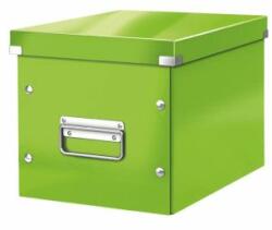 Leitz Cutie pătrată A5 (M) Click & Store verde metalizat