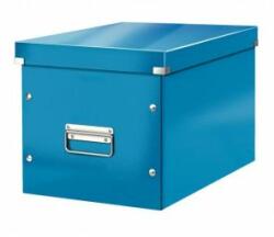 Leitz Cutie pătrată Click & Store A4 albastru metalizat