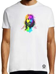 Magnolion Retró neon Jézus v4 póló