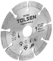 TOLSEN TOOLS Disc diamantat 125x22.2mm, industrial, 12.250 RPM Disc de taiere