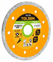 TOLSEN TOOLS Disc diamantat umed 125x22.2mm (TLS-76733) Disc de taiere