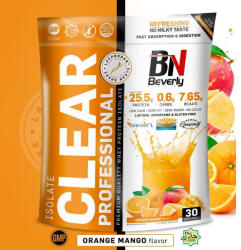 Beverly Nutrition Isolate Clear Professional ARLA tejsavófehérje izolátum - narancs-mangó