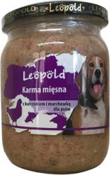 Leopold Leopold húsétel csirkével és sárgarépával kutyáknak 500g (Jar)