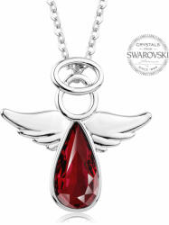 Levien Colier Înger păzitor cu cristal roșu Swarovski Angel Rafael