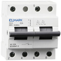  Changeover switch 1-0-2 2P/125A Elmark (ELM 41946)