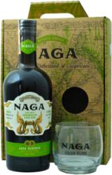 NAGA RUM Java Reserve + 1 pohárral 40% 0, 7L ajándékcsomagolás 1 pohárral