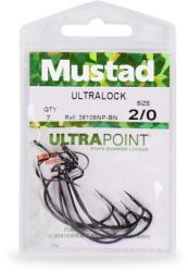 Mustad Carlig offset MUSTAD ULTRAPOINT, 3/0, Black Nickel, 7 buc/plic (M.38106NPBN.03)