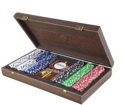 Manopoulos Set de poker in cutie de lemn 39x22 cm Manopoulos (PVE20.300U)