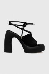 Karl Lagerfeld sandale ASTRAGON HI culoarea negru, KL33725 PPYX-OBD24K_99X