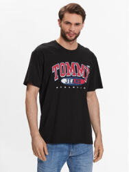Tommy Jeans Tricou DM0DM16407 Negru Relaxed Fit