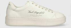 Karl Lagerfeld sneakers din piele MAXI KUP culoarea bej, KL52223 PPYX-OBM136_08X