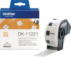 Brother DK-11221, Rola Etichete, negru pe alb, 23x23mm (DK11221)