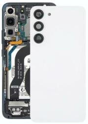 tel-szalk-1929704180 Samsung Galaxy S23 Plus fehér üveg akkufedél, hátlap, hátlapi kamera lencse (tel-szalk-1929704180)