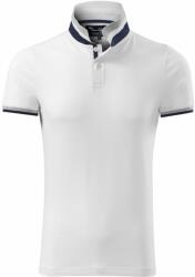 MALFINI Tricou polo bărbați Collar Up - Albă | L (2560015)