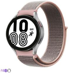 Samsung Galaxy Watch 4/5/5 Pro Samsung Watch 4/5/5 Pro szövet tépőzáras szíj, Szín Pink sand