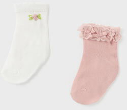  Mayoral 2 db-os csipkés zokni szett-rózsaszín (88 Rosado, 12 hónap - 80 cm)