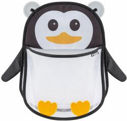 Reer Saculet din plasa pentru jucarii de baie, prindere cu ventuze, forma de pinguin, fara bpa, 0+ luni, reer myhappypingu 76062 (RE76062) - bekid