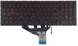 HP Tastatura pentru HP Omen 15-DC0010CA iluminata rosu US