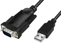 LogiLink CABLU USB LOGILINK adaptor USB 2.0 (T) la Serial DB9M (9-pin)(RS232)(T) 1.5m negru "AU0048A (AU0048A)