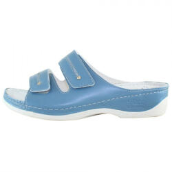 Batz Papuci dama, Batz, Lia-Albastru, casual, piele naturala, ortopedici, cu platforma, albastru (Marime: 36)