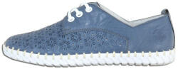RIEKER Pantofi dama, Rieker, L1307-12-Albastru, casual, piele naturala, cu talpa joasa, albastru (Marime: 38)