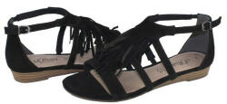 s. Oliver Sandale dama, s. Oliver, 5-28112-26-001-Negru, casual, piele intoarsa, cu talpa joasa, negru (Marime: 37)