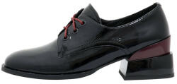 Epica Pantofi dama, Epica, HMY1188-05B-W381D-01-L-Negru, elegant, piele naturala, cu toc, negru (Marime: 40)