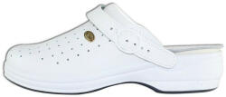 Scholl Saboti, Scholl, New-Bonus-F21904-1065-Alb, profesionali, piele naturala, ortopedici, cu platforma, alb (Marime: 38)