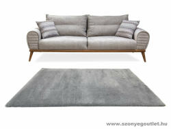 Budapest Carpet Belinda Shaggy Szőnyeg 1000 Light Grey (Világosszürke) 80x150cm
