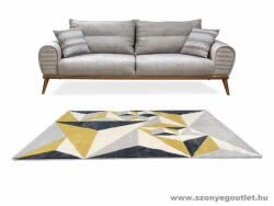Budapest Carpet Louise 2396 Yellow Grey (Sárga-Szürke) 80x250cm