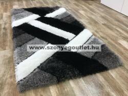 Budapest Carpet Elvira Shaggy 1145 Grey-Black (Szürke-Fekete) 120x170cm