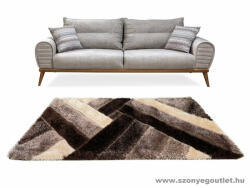Budapest Carpet Elvira Shaggy 1146 Brown (Barna) 160x230cm
