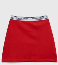 Tommy Hilfiger gyerek szoknya piros, mini, egyenes - piros 152