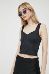 Abercrombie & Fitch top női, fekete - fekete L - answear - 5 490 Ft
