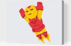 Festés számok szerint - Iron Man, Avengers Méret: 30x40cm, Keretezés: Keret nélkül (csak a vászon)