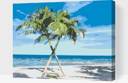  Festés számok szerint - Karib-szigetek Méret: 30x40cm, Keretezés: Keret nélkül (csak a vászon)