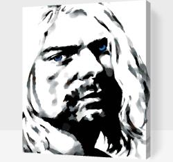 Festés számok szerint - Kurt Cobain Méret: 30x40cm, Keretezés: Keret nélkül (csak a vászon)