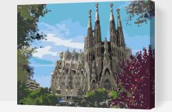  Festés számok szerint - Sagrada Família Méret: 30x40cm, Keretezés: Keret nélkül (csak a vászon)
