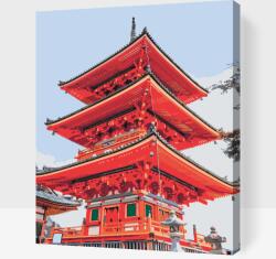  Festés számok szerint - Senso-ji-palota 2 Méret: 30x40cm, Keretezés: Keret nélkül (csak a vászon)