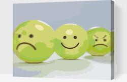  Festés számok szerint - Emoticon Méret: 30x40cm, Keretezés: Keret nélkül (csak a vászon)