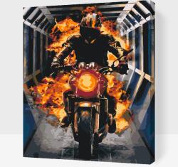  Festés számok szerint - Szellemlovas 2 Méret: 30x40cm, Keretezés: Keret nélkül (csak a vászon)