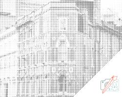  PontPöttyöző - Birmingham, Anglia Méret: 30x40cm, Keretezés: Keret nélkül (csak a vászon), Szín: Kék