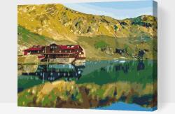 Festés számok szerint - Bilea-tó, Románia 2 Méret: 30x40cm, Keretezés: Keret nélkül (csak a vászon)
