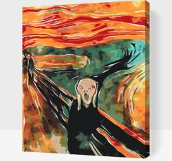  Festés számok szerint - Edvard Munch: A sikoly Méret: 30x40cm, Keretezés: Keret nélkül (csak a vászon)