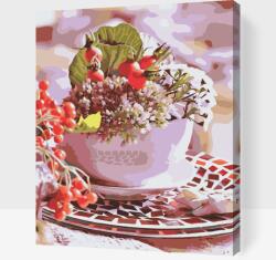  Festés számok szerint - Őszi dekoráció Méret: 30x40cm, Keretezés: Keret nélkül (csak a vászon)