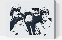Festés számok szerint - Beatles Méret: 30x40cm, Keretezés: Keret nélkül (csak a vászon)