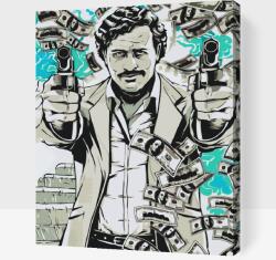 Festés számok szerint - Pablo Escobar Méret: 30x40cm, Keretezés: Keret nélkül (csak a vászon)