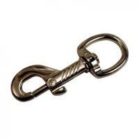  Karabiner +forgó rugós 50 mm nikkelezett (3351502) (3351502)